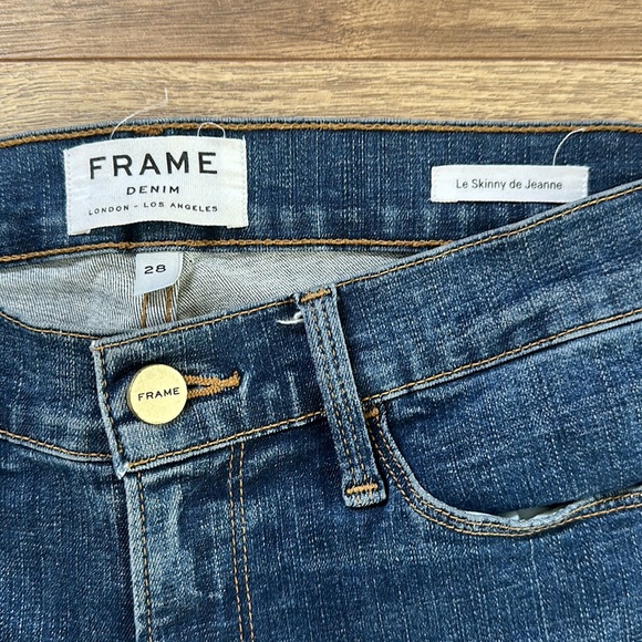 Frame Denim Le Skinny de Jeanne Excellent Condition - Picture 4 of 7